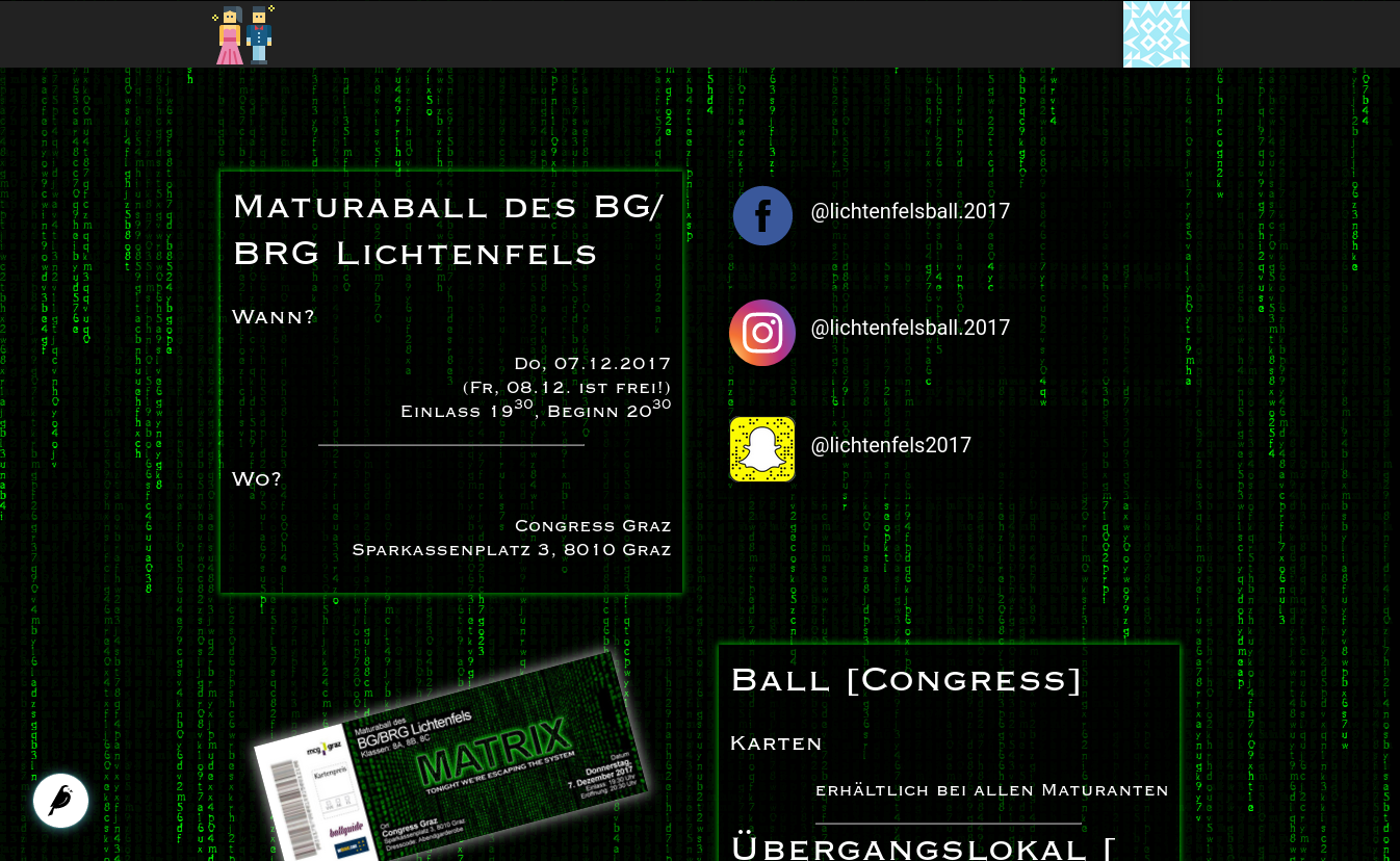 GrazBall Booting Matrix: Lichtenfelsball 2017